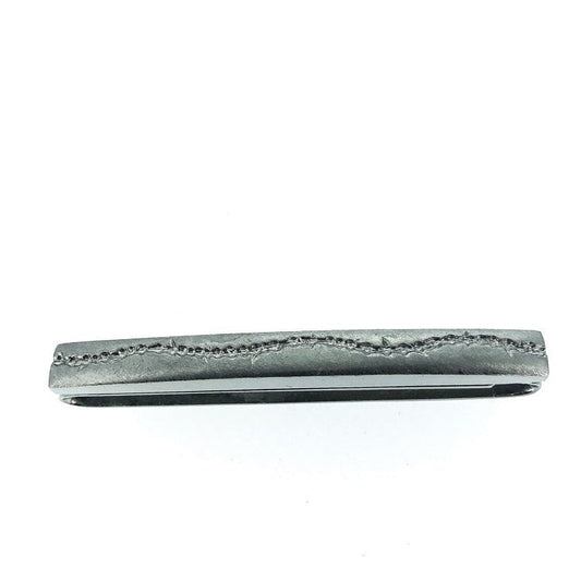 Thingvellir - Titanium Tie Clip Iced